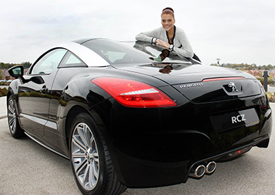 Top Model Receives New Peugeot RCZ