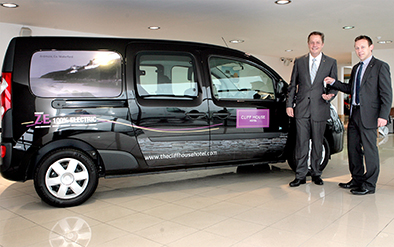 The Cliff House Hotel Drives Renault Kangoo Z.E.