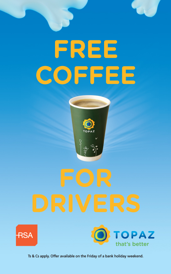 Topaz Offers Free Coffee to Drivers Today