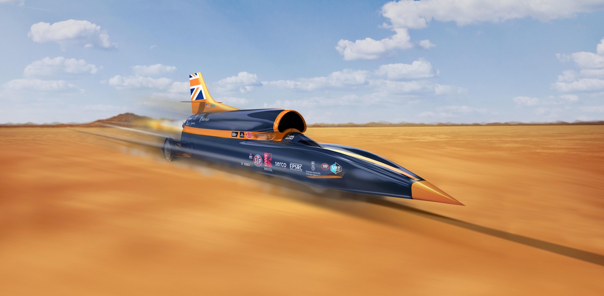 Bloodhound SSC For RIAC Classic Car Show