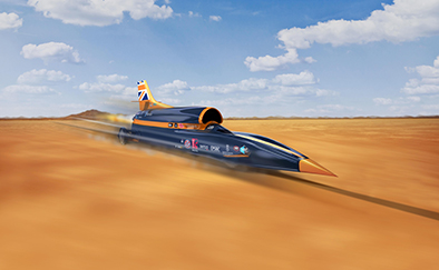 Bloodhound SSC For RIAC Classic Car Show