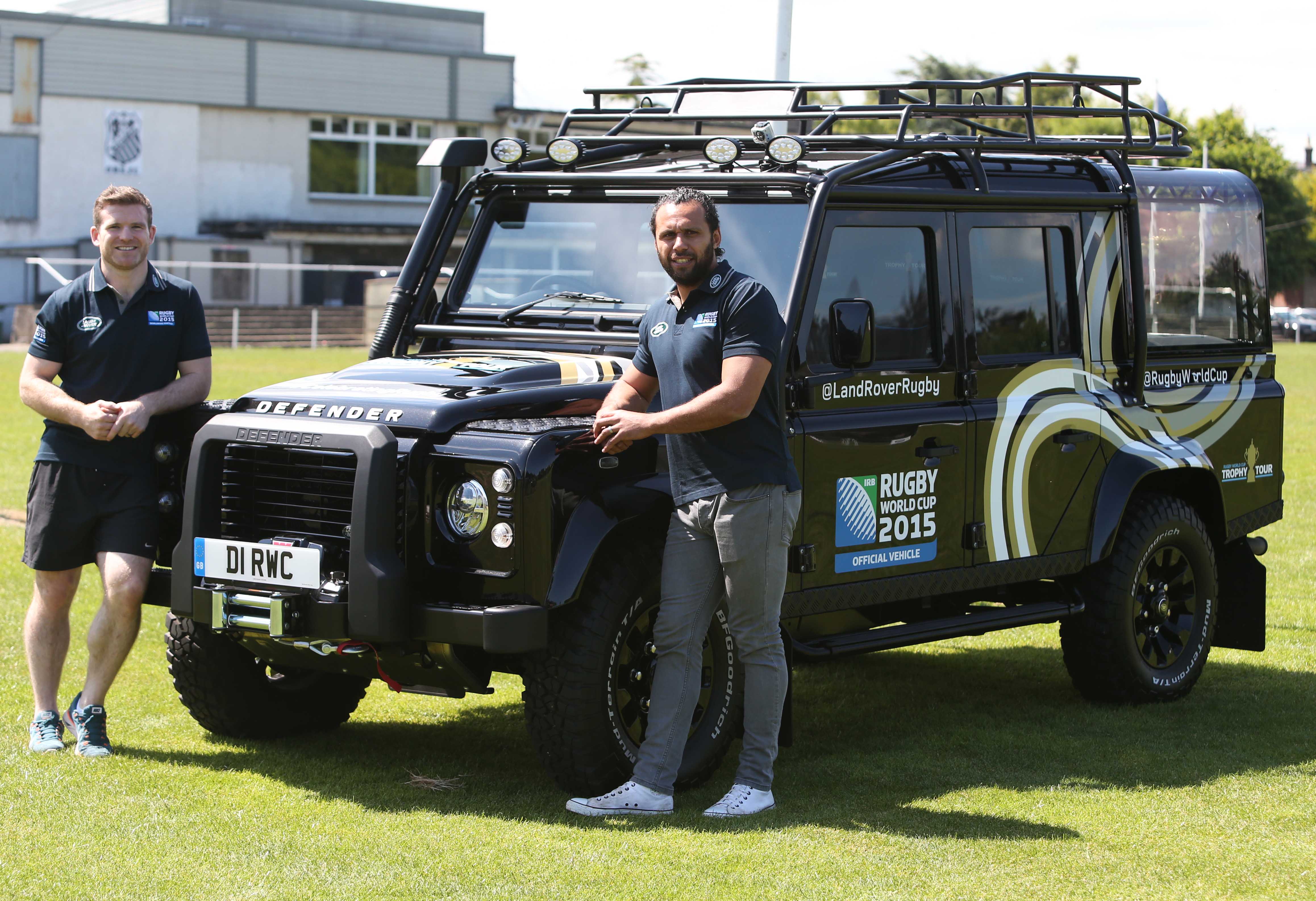 Land Rover Defender on Rugby Trophy Tour