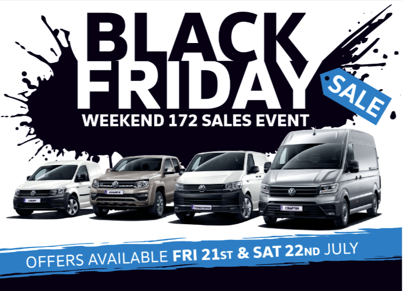 Black Friday Weekend 172 Sales Event For VW Commercials