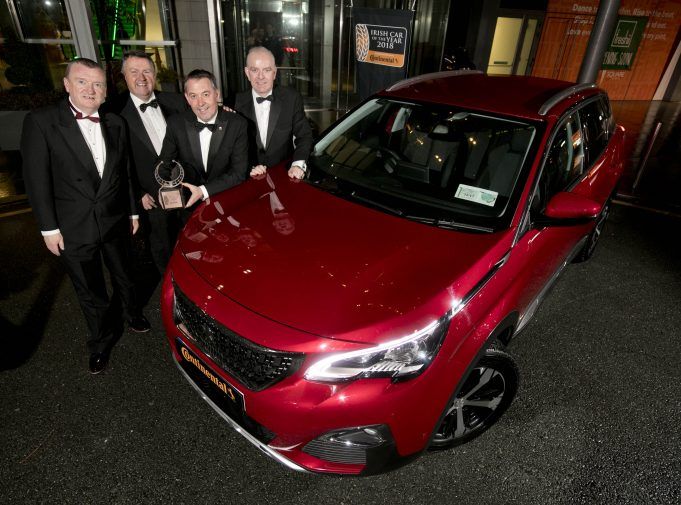 Peugeot 3008 Crowned “Irish Car of the Year 2018” in Association with Continental Tyres