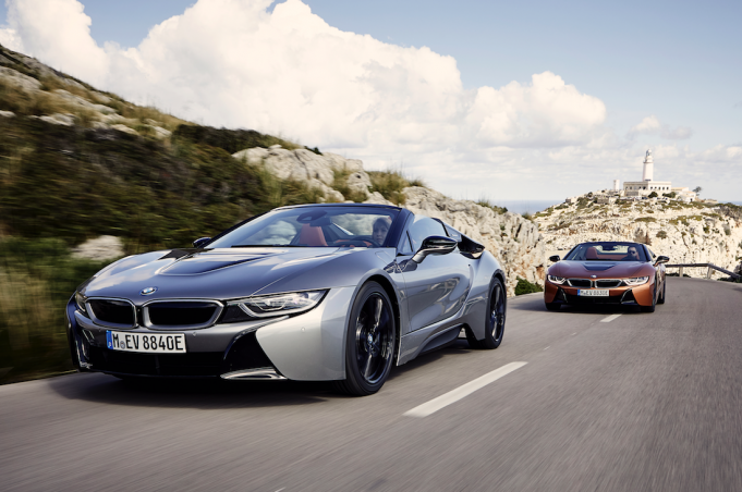 BMW i8 Roadster & Coupe Turning Heads!