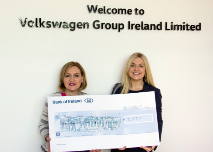 Volkswagen Snapshot Cheque Handover