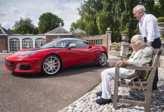 Hazel Chapman & The 100,000th Lotus In 70th Celebrations