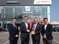 James Barry Motors Awarded SEAT Ireland’s Dealer of the Year