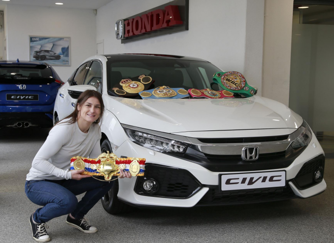 Katie Taylor Collects Her New Honda Civic