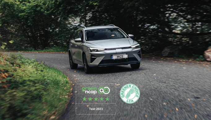 Highest Green NCAP Award For MG5 EV