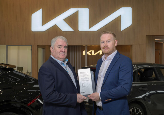 Edward Conway Motors, Castlebar win Kia 2024 Global Best Dealer award.