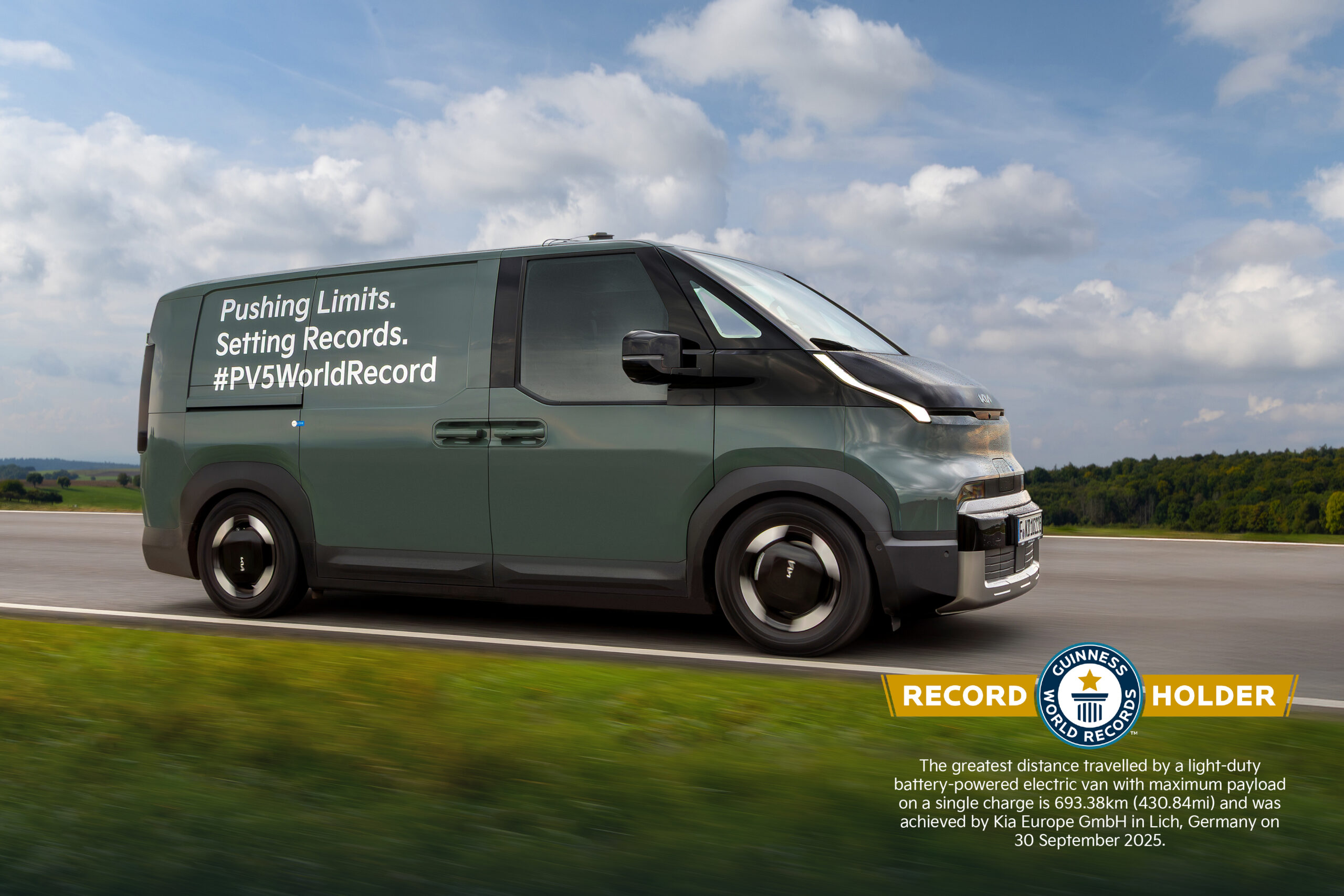 Kia PV5 Cargo sets a GUINNESS WORLD RECORD